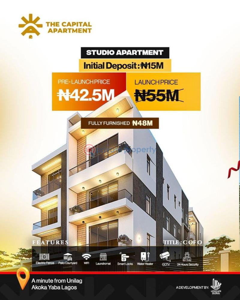 Studio Apartment For Sale Yaba Lagos - 1