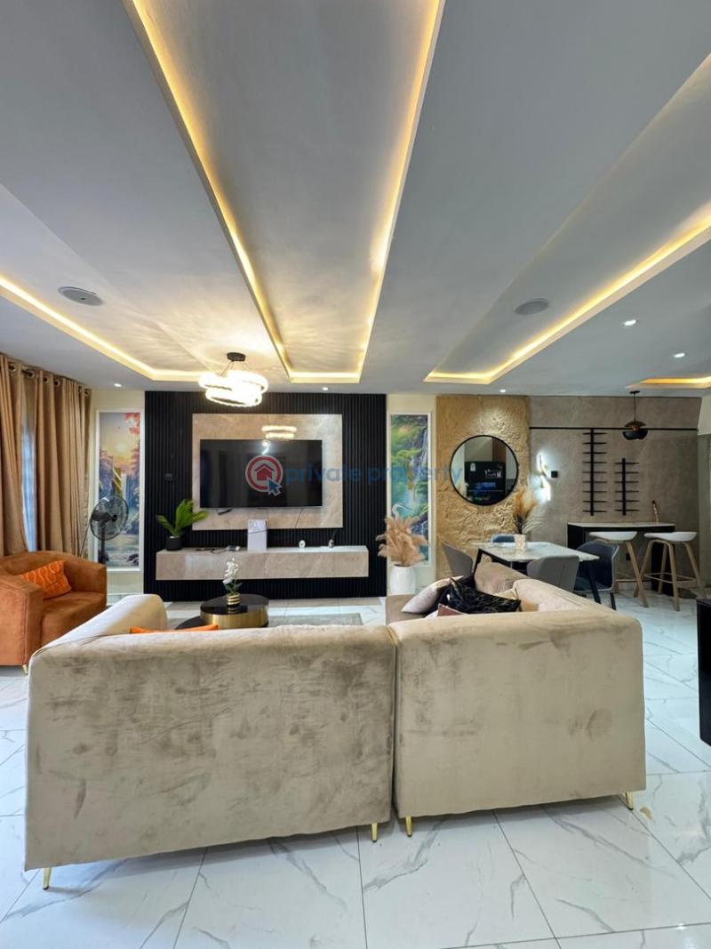 3 bedroom Block Of Flats For Sale Newly Built Furnished 3 Bedroom Apartment Surulere Lagos - 1