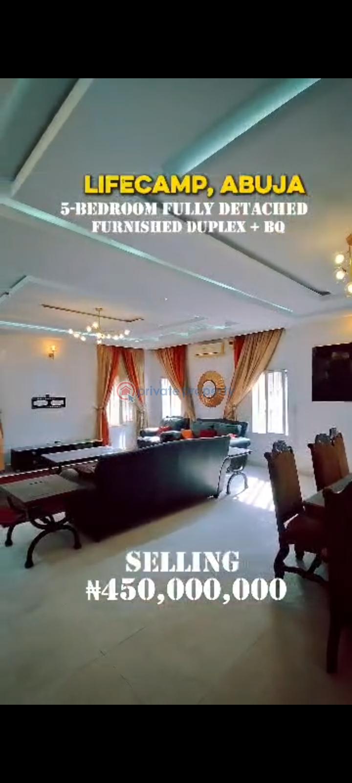 5 bedroom Detached Duplex For Sale Life Camp Abuja Phase 3  - 2