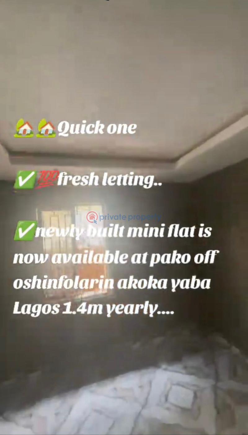 1 bedroom Mini Flat For Rent Akoka Yaba Lagos