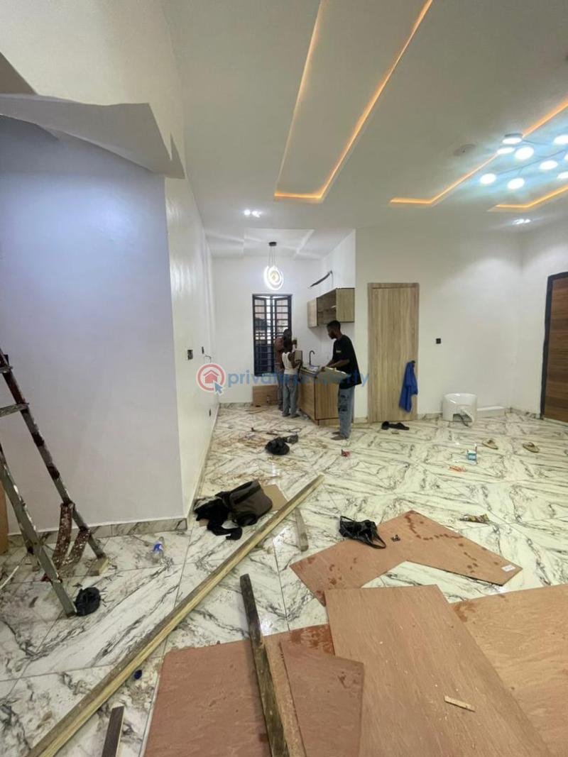 Newly constructed studio apartment with open plan kitchen - 4 1 bedroom Studio Apartment For Rent After Roundabout Orchid Road Lekki Lagos - 4