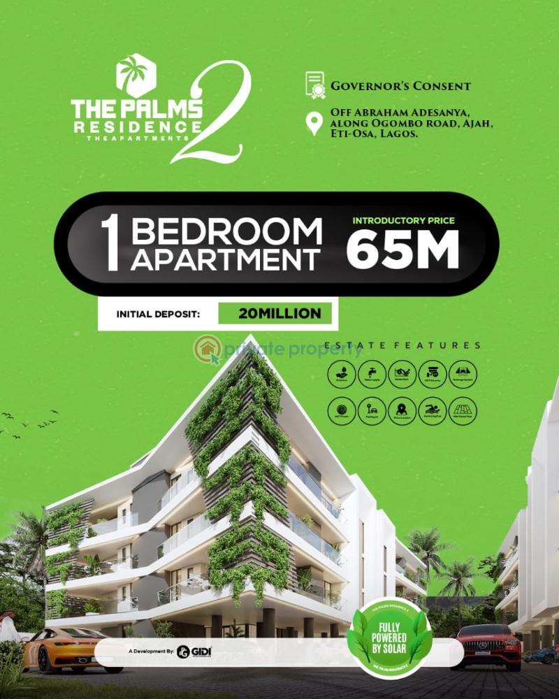 1 bedroom Block Of Flats For Sale The Palms Residence 2, Off Ogombo Road, Abraham Adesanya Ajah Lagos - 0