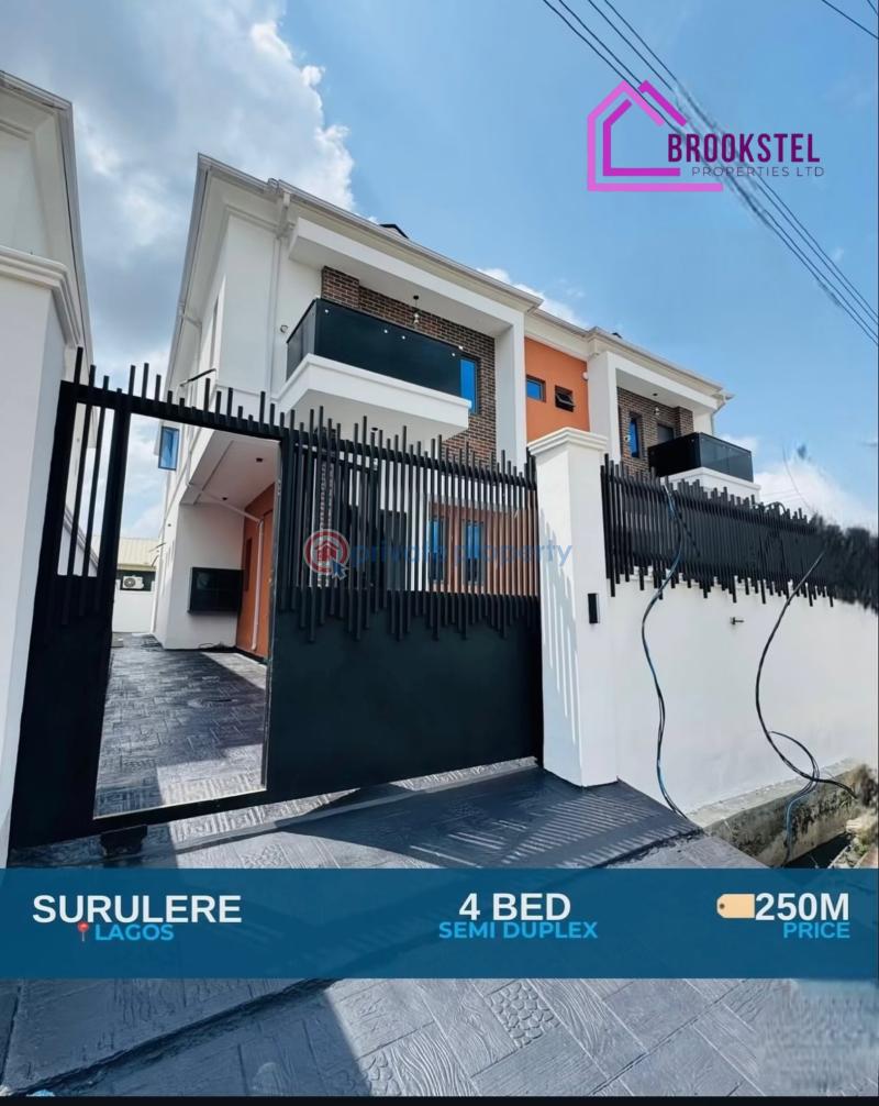 4 bedroom Semi detached Duplex For Sale Surulere Lagos Aguda Surulere Lagos - 0