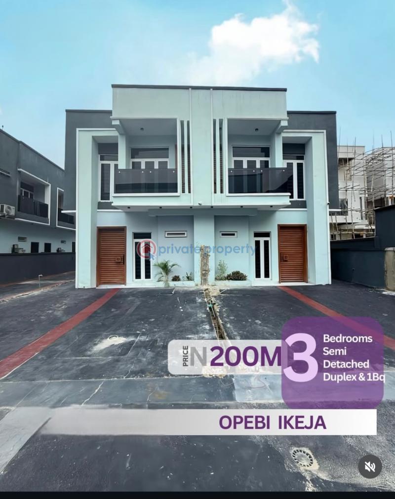 3 bedroom Semi detached Duplex For Sale Opebi Ikeja Lagos - 0