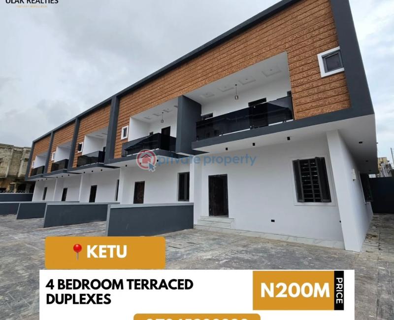 4 bedroom Terraced Duplex For Sale Ketu Lagos Ketu Kosofe/Ikosi Lagos - 0