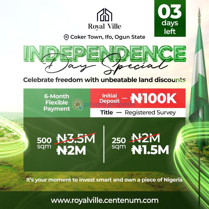 Nigeria fast rising land development - 0 Mixed use Land For Sale Royal Ville Estate Ifo Ogun - 0