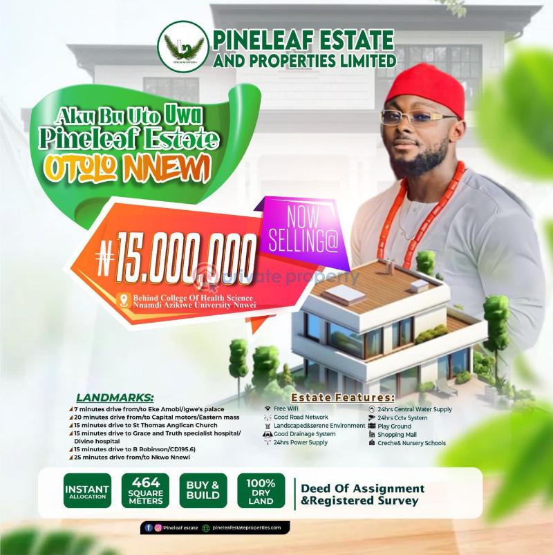 Residential Land For Sale Behind College Of Health Science Nnamdi Azikiwe University L Nnewi North Anambra - 0