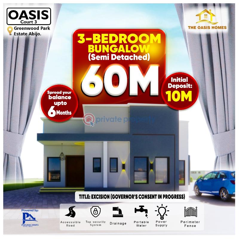 3 bedroom Semi detached Bungalow For Sale Abijo Ajah Lagos