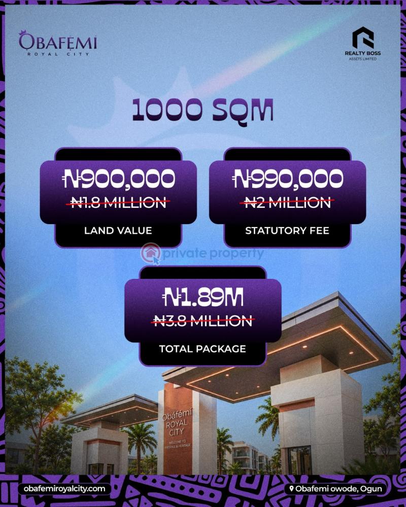 Residential Land For Sale Mowe Town, Redemption City, Mfm Prayer City, Mountain Top Notch University Obafemi Owode Ogun - 1