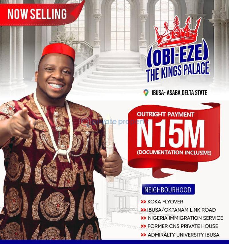 Residential Land For Sale Koka Flyover, Ibusa/okpanam Link Road, Nigeria Immigration Service, Former Cns Private House Asaba Delta