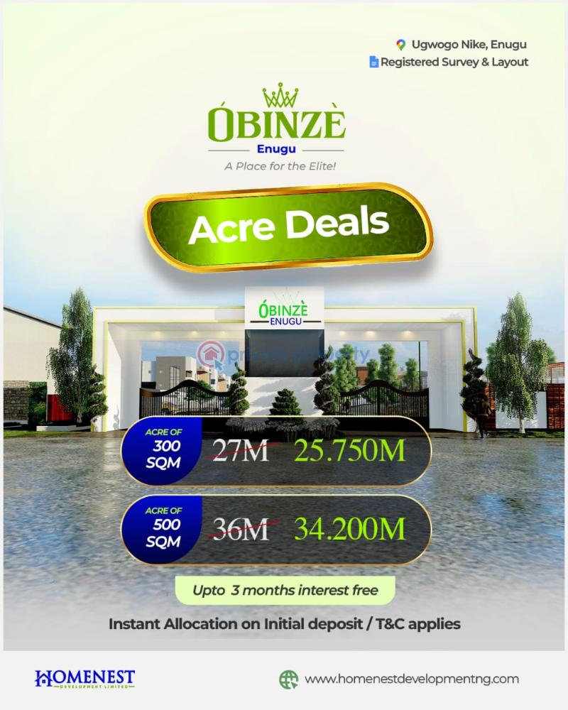 Residential Land For Sale Ugwogo, Abakpa Nike Enugu Area  - 1