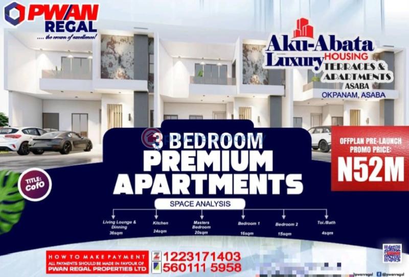 3 bedroom Block Of Flats For Sale Okpanam City Gate Asaba Delta - 0