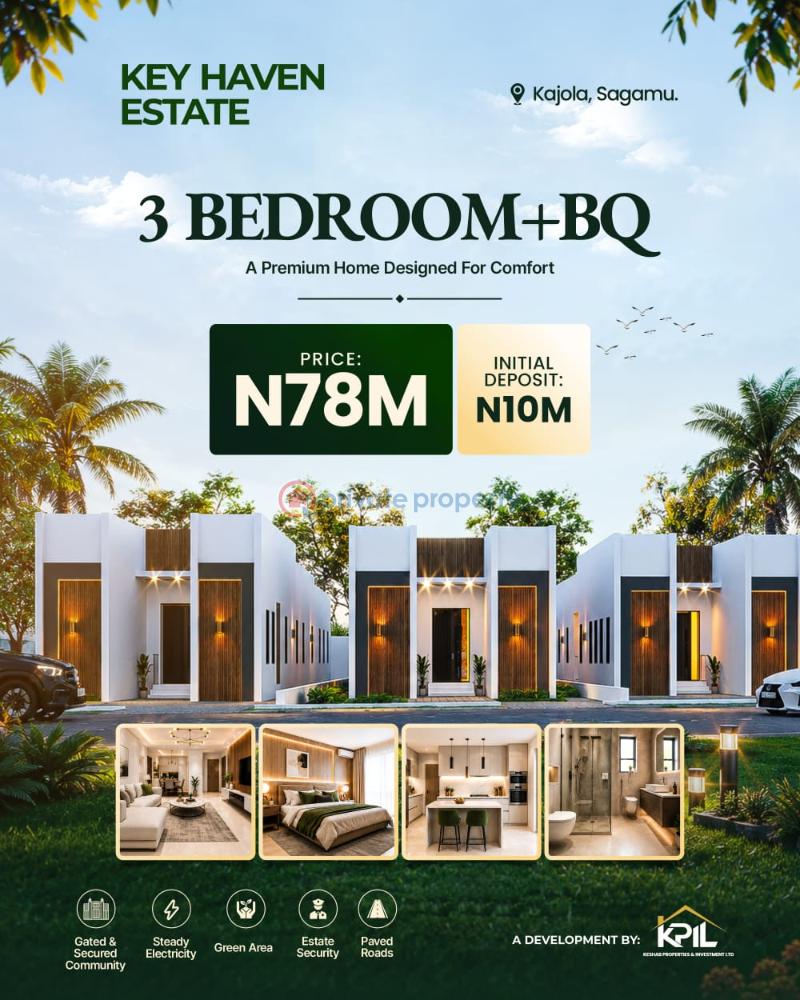 3 bedroom Detached Bungalow For Sale Kajola Sagamu Ogun - 0
