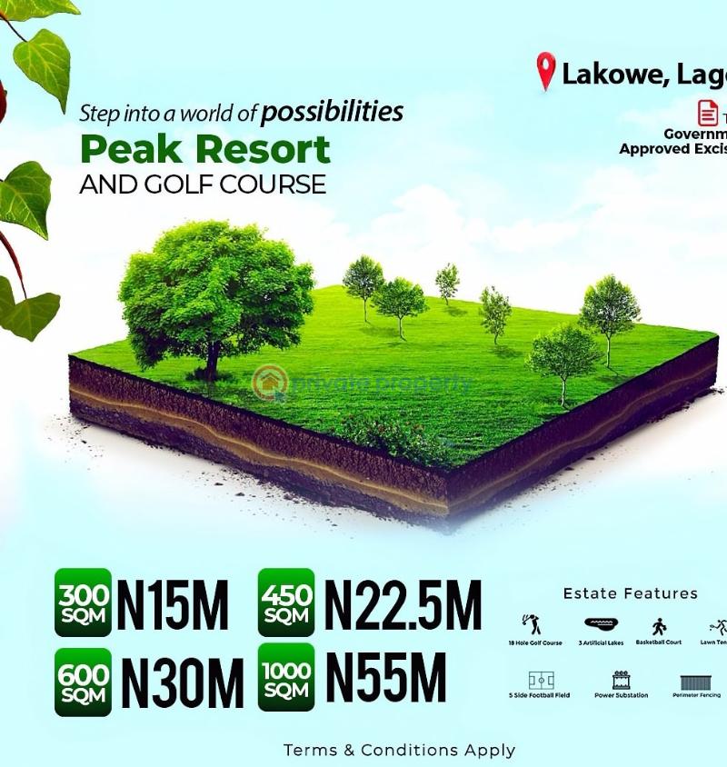 3 bedroom Bungalow For Sale Lakowe Peak Resort & Golf Course Lakowe Ibeju-Lekki Lagos - 1