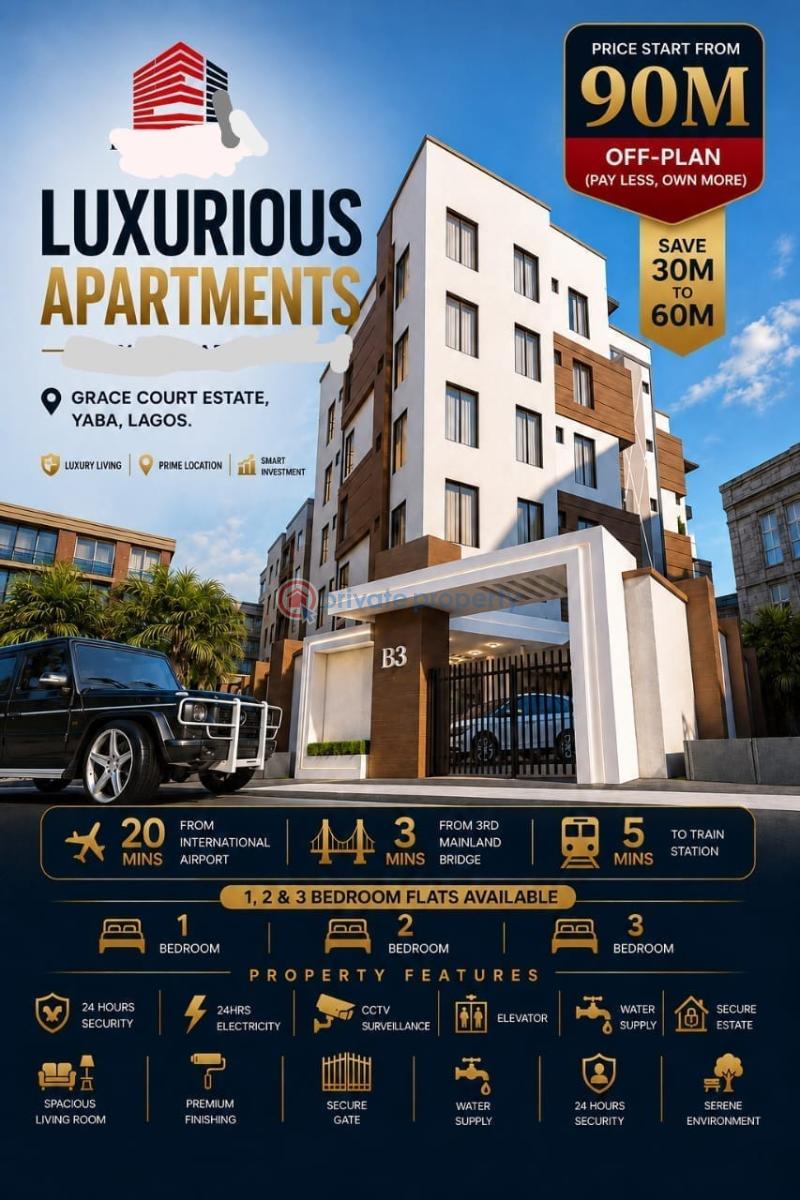 3 bedroom Block Of Flats For Sale 5 Minutes Away From Train Station 🚉🚉 Yaba Lagos - 4