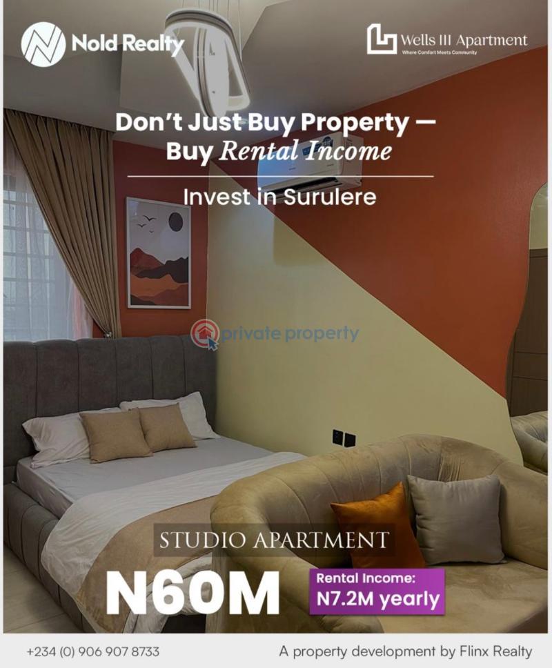 1 bedroom Studio Apartment For Sale Surulere Lagos