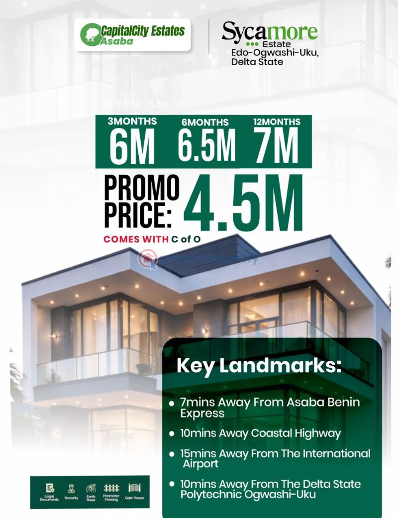 Residential Land For Sale Asaba Delta