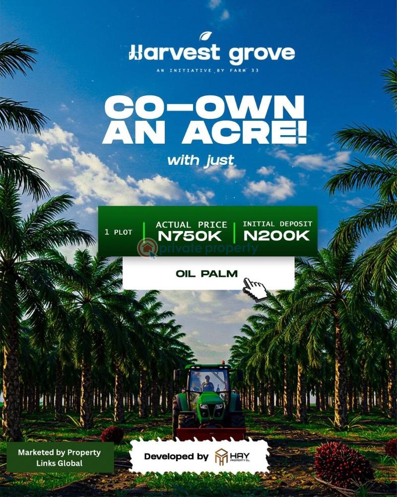 Commercial Land For Sale Harvest Groove Estate In Ayepe, Odogbolu Lga, Ogun State Immediately After Epe Toll Gate Ogun area 