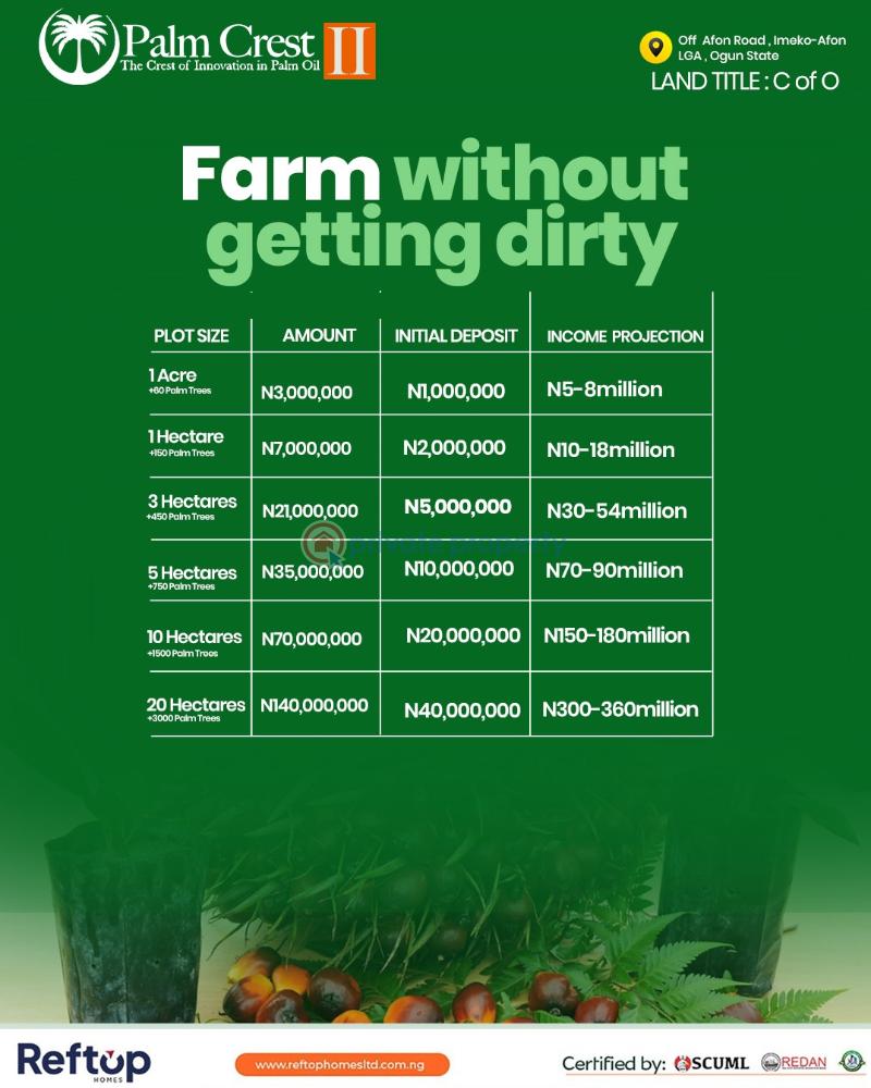 Residential Land For Sale Palmcrest Phase 2 Imeko Afon Local Government Area Ogun Ogun area  - 3