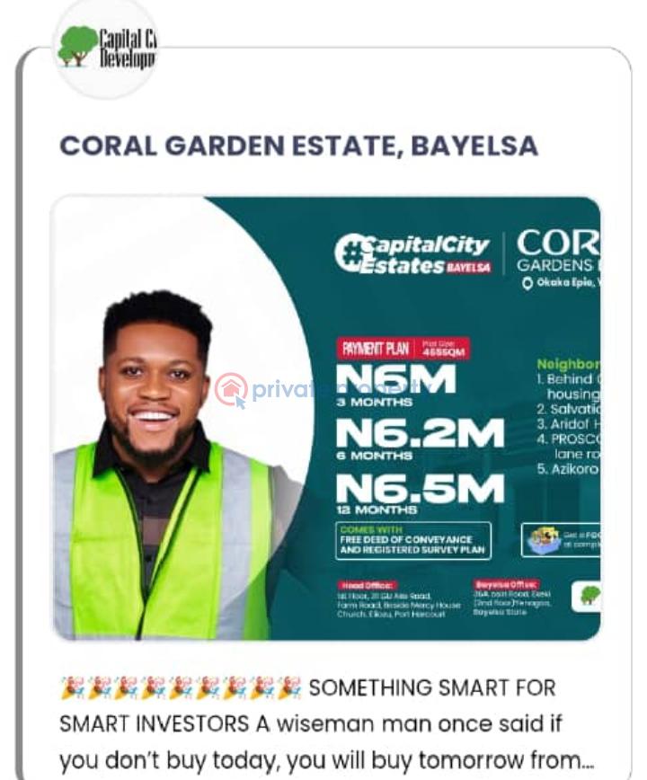 Residential Land For Sale Yenegoa Bayelsa