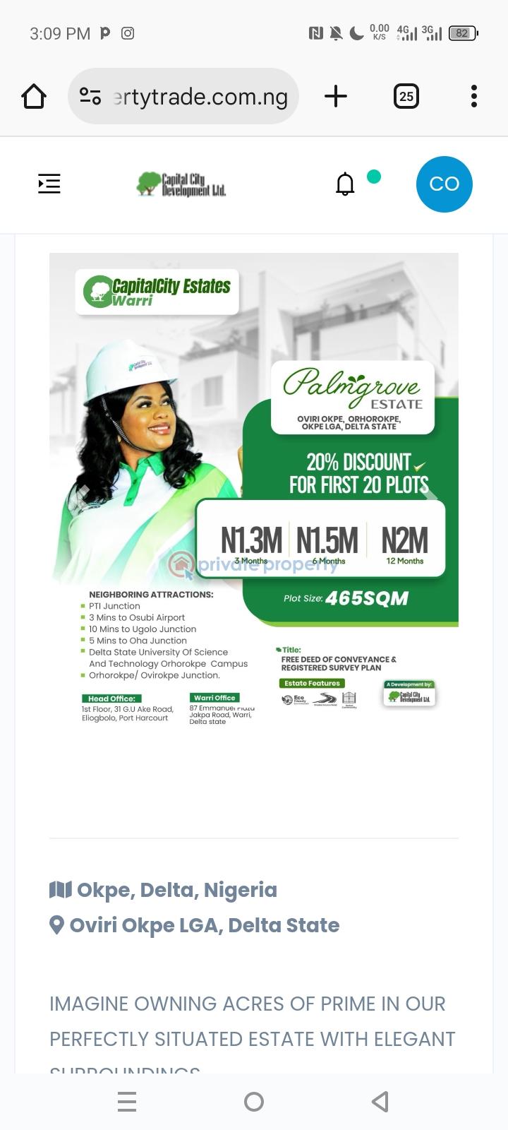 Okpe, delta, nigeria  oviri okpe lga, delta state - 1 Residential Land For Sale Okpe Delta - 1
