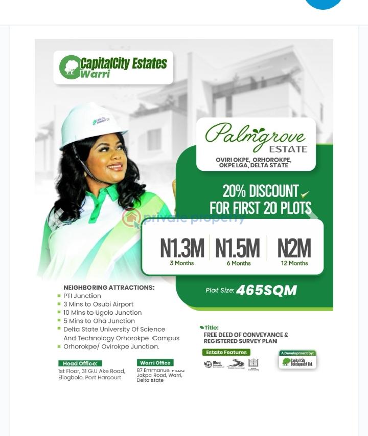 Residential Land For Sale Okpe Delta - 0