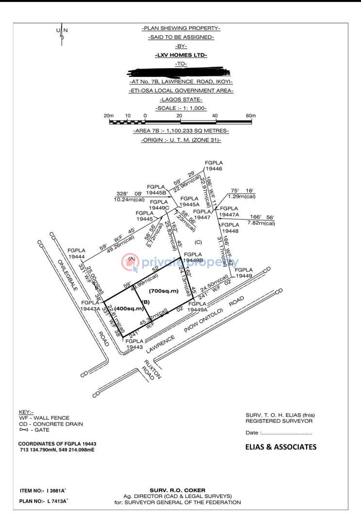 Mixed use Land For Sale Old Ikoyi Lagos