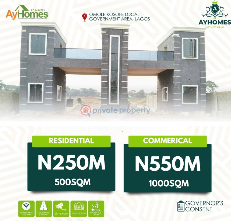 Residential Land For Sale Omole Kosose Local Government Area, Lagos, Nigeria Ikeja Lagos - 0
