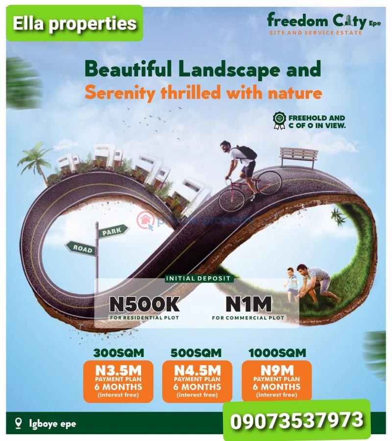 Residential Land For Sale Freedom City Sites And Service Estate, Price Is With Both Land And Ducuments.deposit 500k Then Spread Your Balance Within 6month Interest Free Epe Lagos - 10