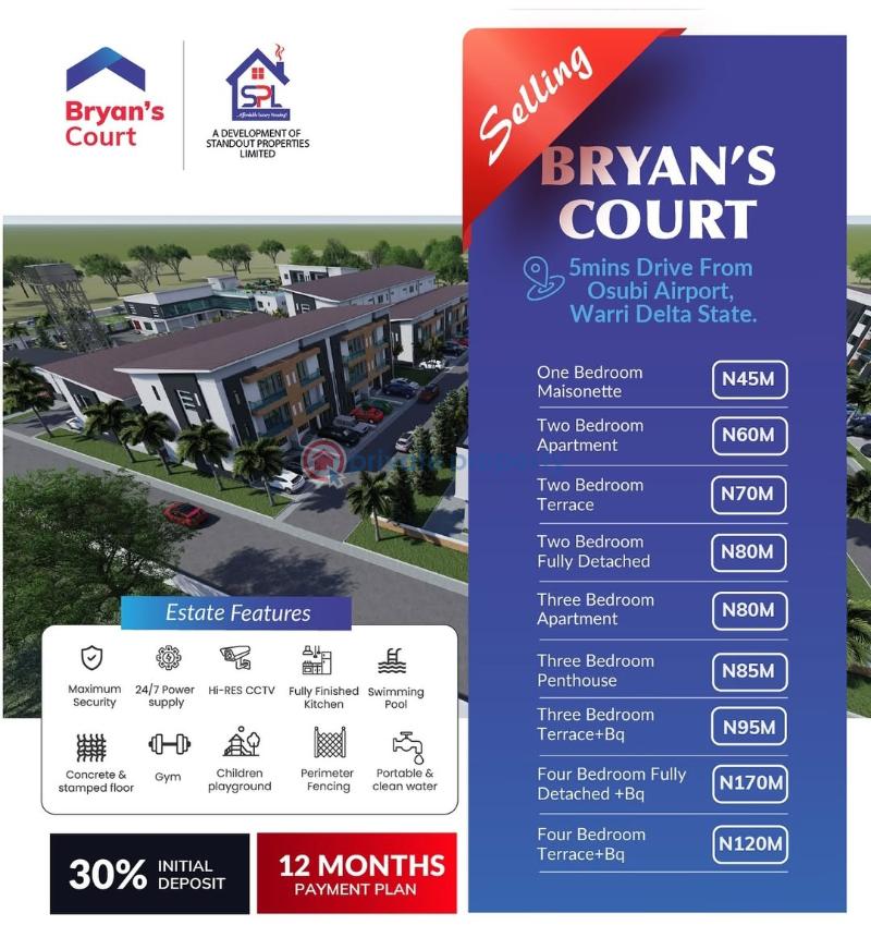 1 bedroom Maisonette For Sale 5 Minutes Drive From Osubi Airport Bryan Court Warri Delta - 2