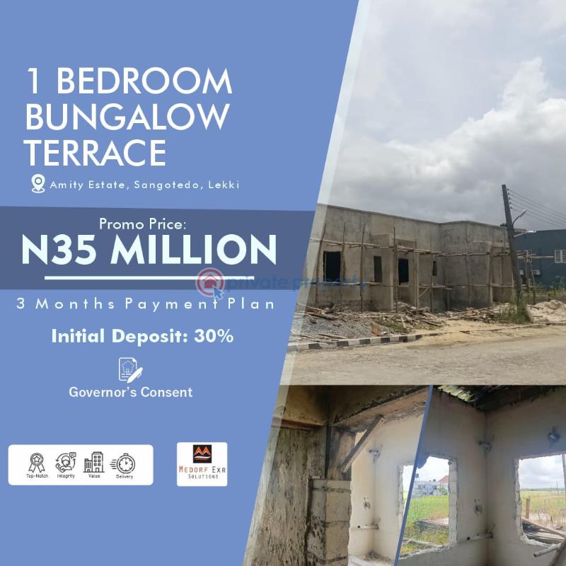 Terraced Bungalow For Sale Amity Crescent/amity Estate/sangotedo/abijo Lekki Expressway Lagos