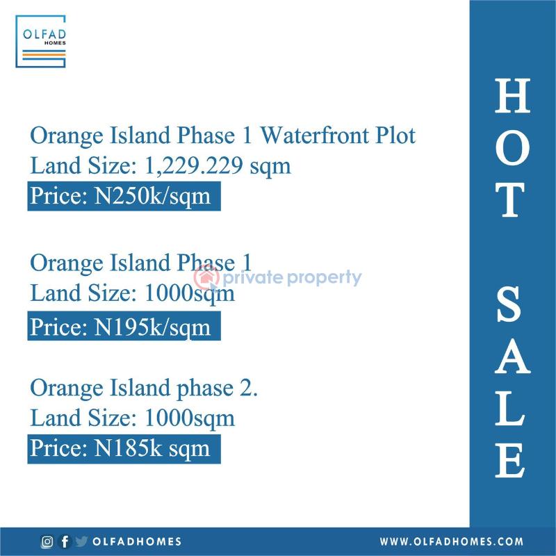 For sale Land Orange Island Lekki Lagos (PID 9PNRXY) Private