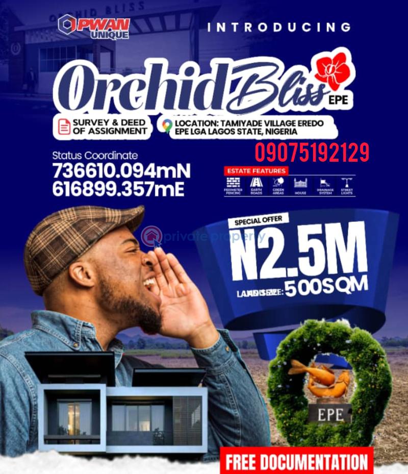 Land For Sale Tamiyade Village, Eredo Epe Lagos