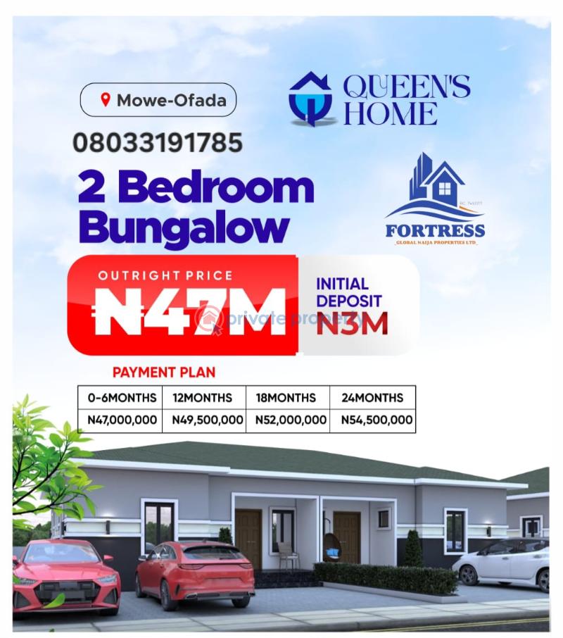 3 bedroom Detached Bungalow For Sale Mowe Ofada Mowe Ogun area  - 1