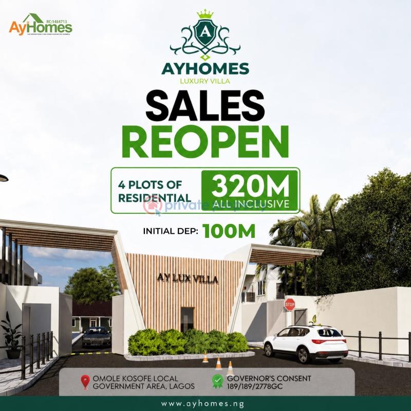 Residential Land For Sale Omole Kosose Local Government Area, Lagos, Nigeria Ikeja Lagos - 0