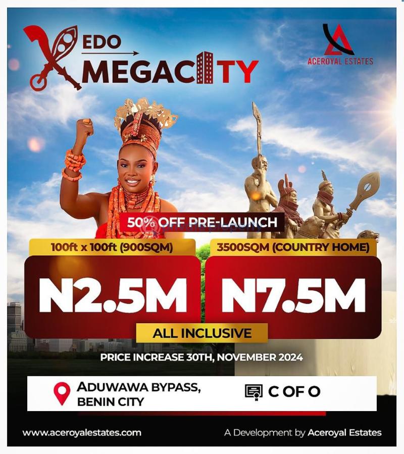 Mixed use Land For Sale Edo Mega City Benin Aduwawa Byepass Benin Oredo  - 2