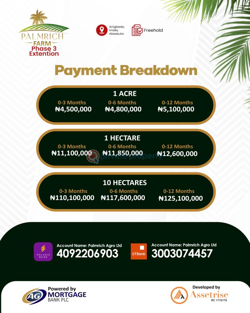 Commercial Land For Sale Anigbado, Imala Abeokuta Ogun - 1