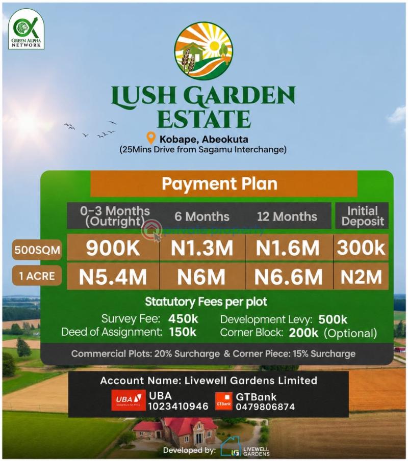 Mixed use Land For Sale Kobape Abeokuta Ogun - 1
