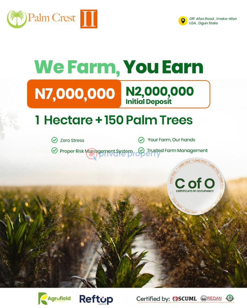 Palm crest phase ii - 1 Industrial Land For Sale Adire Market, Abeokuta. Abeokuta Ogun - 1