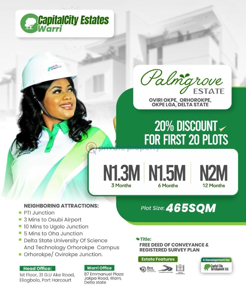 Residential Land For Sale Palm Groove Estate Warri Okpe Delta State Warri Delta