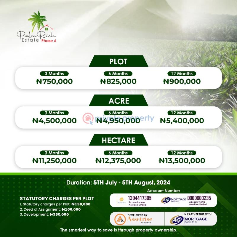 Palmrich estate phase 6 ado odo ota - 1 Mixed use Land For Sale Ado Odo Ota Ado Odo/Ota Ogun - 1