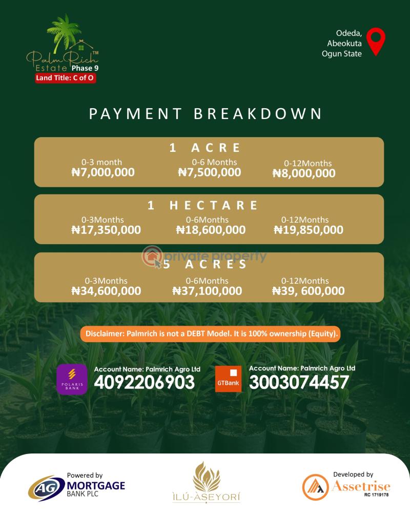 Commercial Land For Sale Palm Rich Estate Phase 9 Odeda Abeokuta Ogun State Abeokuta Ogun - 9