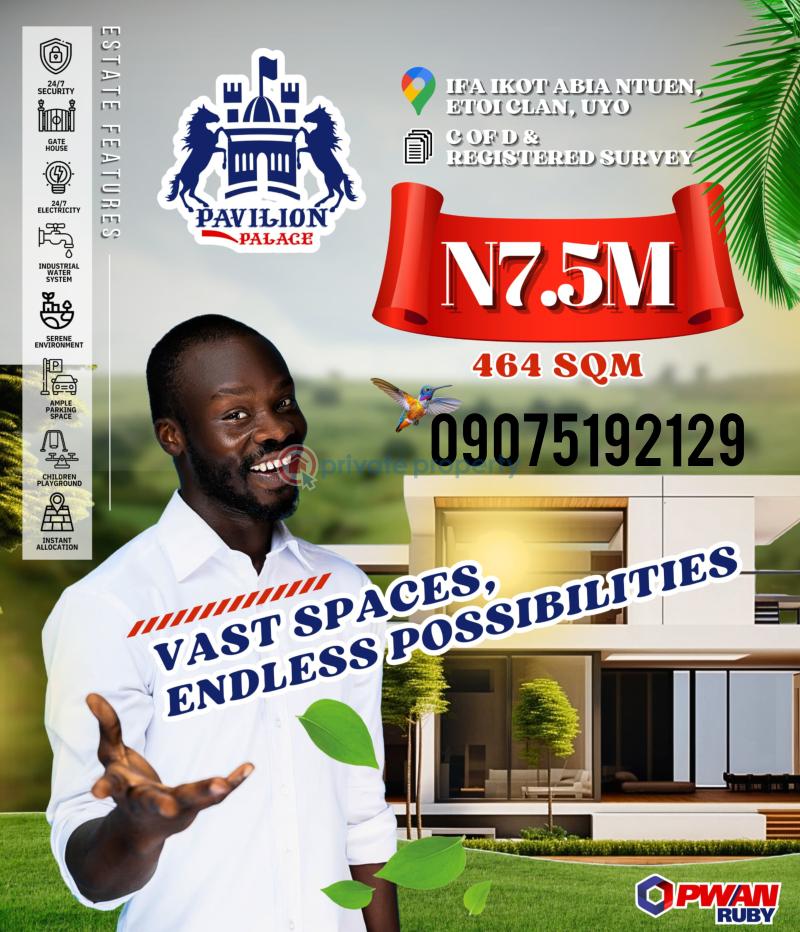 Land For Sale Ifa Ikot Abia Ntuen, Etoi Clan Uyo Uyo Akwa Ibom