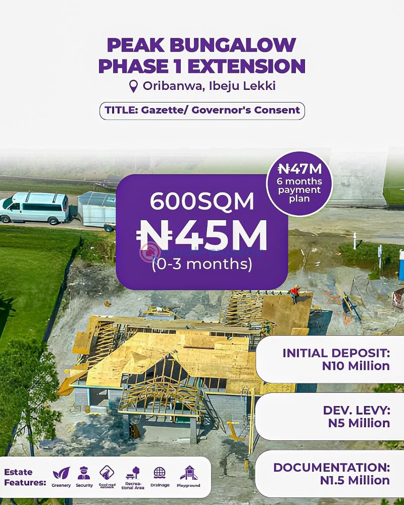 Residential Land For Sale Oribanwa Ibeju-Lekki Lagos