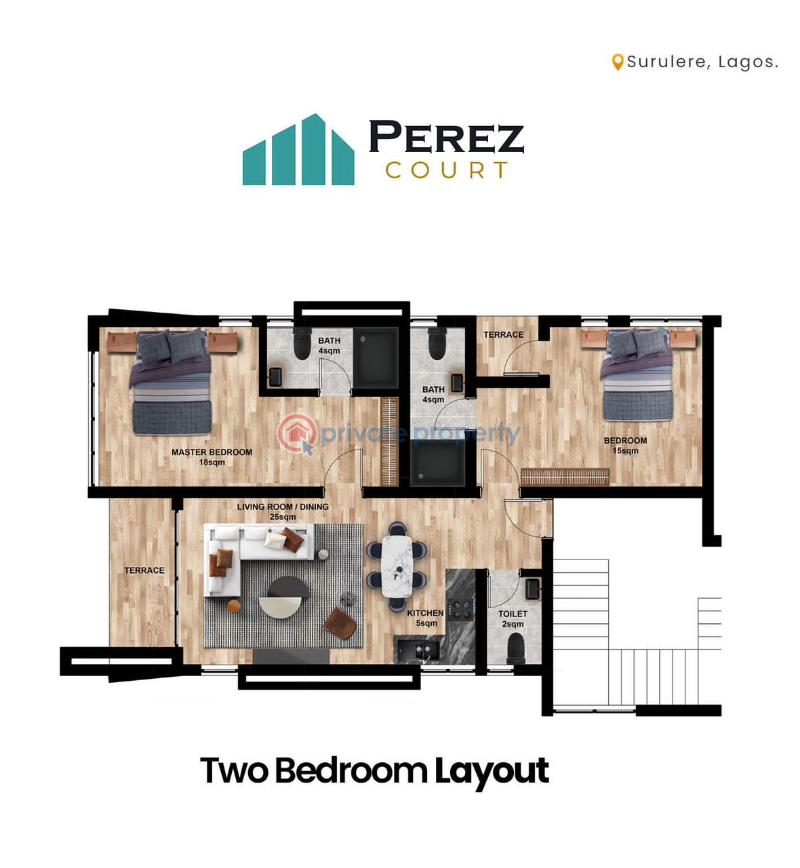 2 bedroom Flat & Apartment For Sale Surulere Lagos - 8