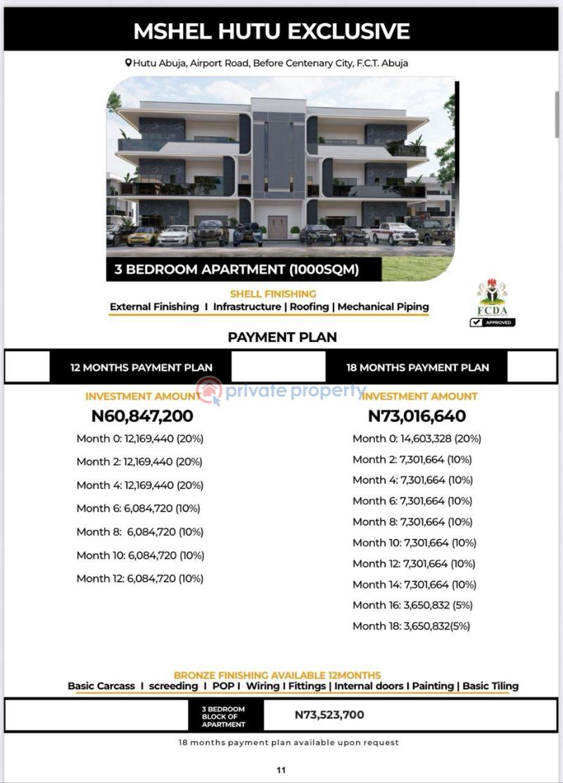 Residential Land For Sale National Stadium, 10 Minutes To Abuja Airport. Galadimawa Abuja Phase 3  - 5