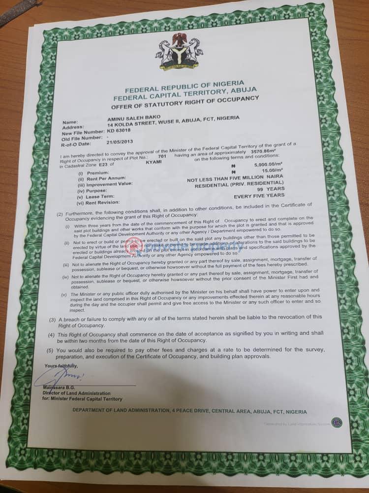 Residential Land For Sale Kyami District, Lugbe Abuja Phase 4 