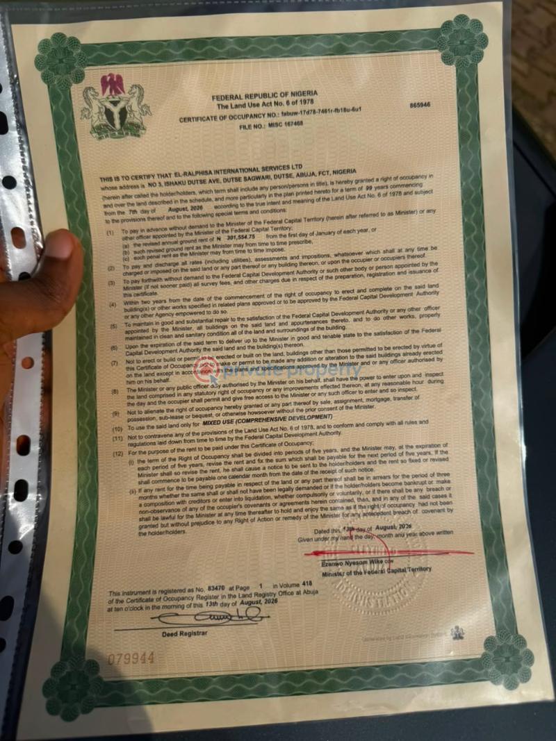 Residential Land For Sale Apo Waru Apo Abuja Phase 2  - 1