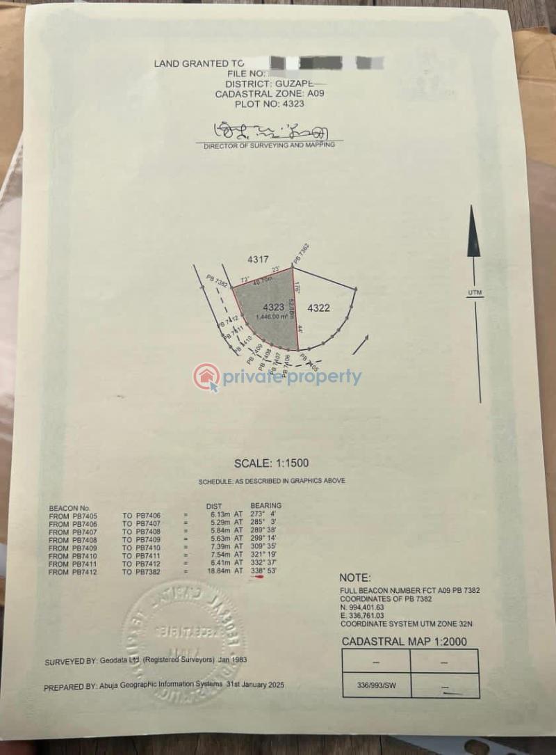 Residential Land For Sale Guzape Abuja Phase 1 