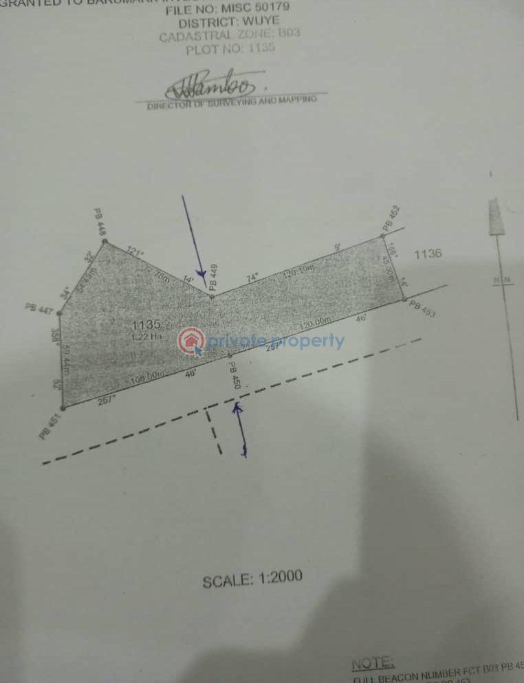 Commercial Land For Sale Wuye Abuja Phase 2 